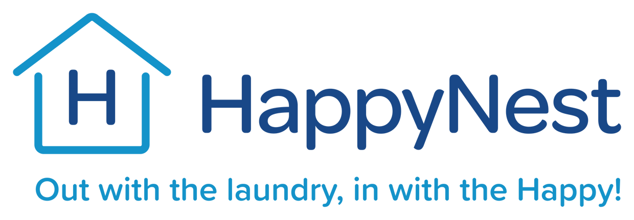 HappyNest Pickup and Delivery Laundry Service - Out with the laundry, in with the Happy!