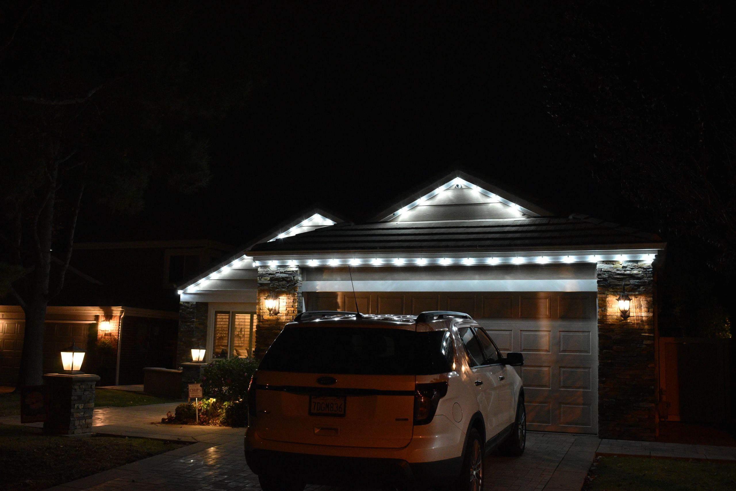 Professional Christmas Light Installation in Upland
