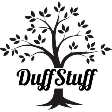 DuffStuff logo on a tree silhouette