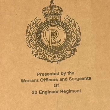 Laser engraved picture frame rear.