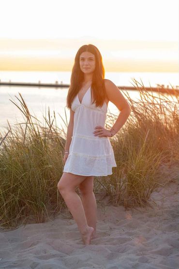 Ludington’s sterns beach, senior girl evening portraits, LeGalley Photography 