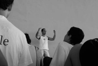 Huguenin em aula