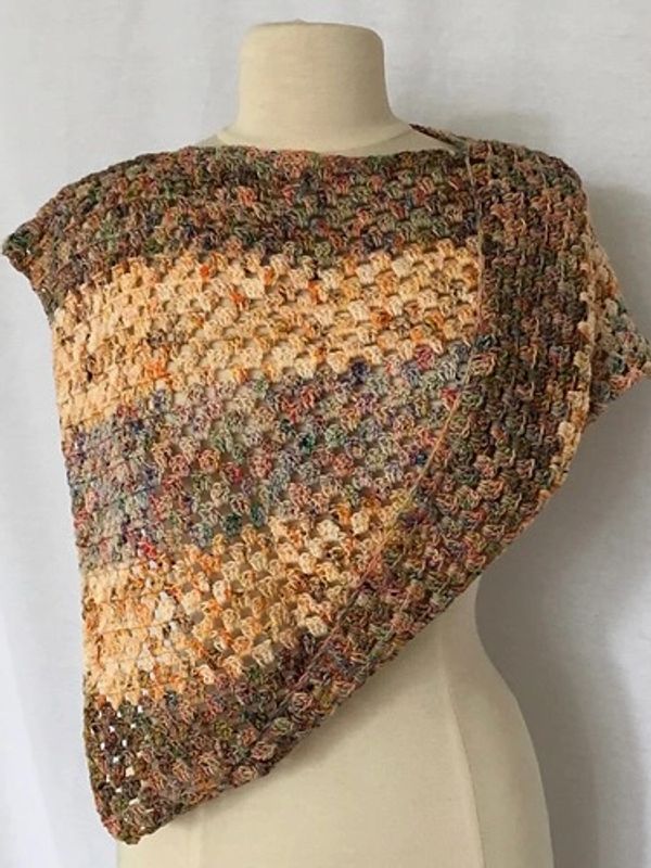 granny square small crochet poncho designed by dana freed fiddes