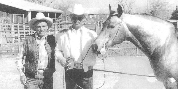 Vaughn Knudsen and his horse training mentor and friend Tom Dorrance