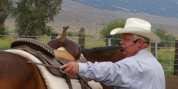 Vaughn Knudsen teaching fellow horsemen to better understand their horses. Creating a Connection.