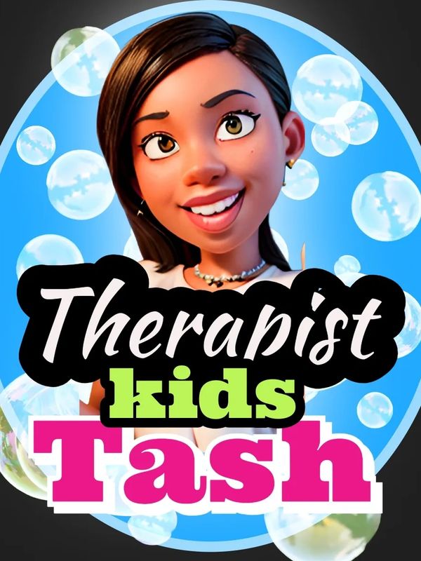 Therapist tash kids, youtube, teaching about coping skills, animated character, fish, counseling