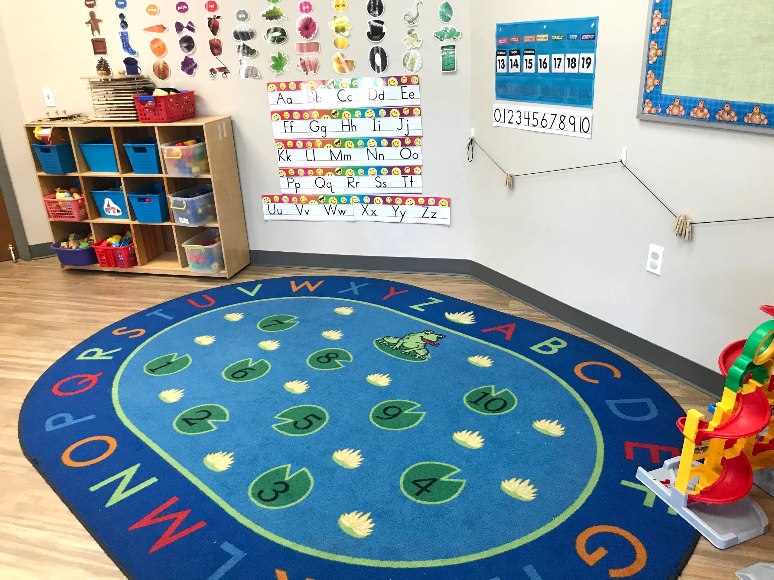 Kids Room  3' x 5' OUR TOWN. Educational Rug For Schools DayCare 