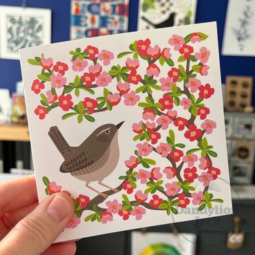 Wren greeting card