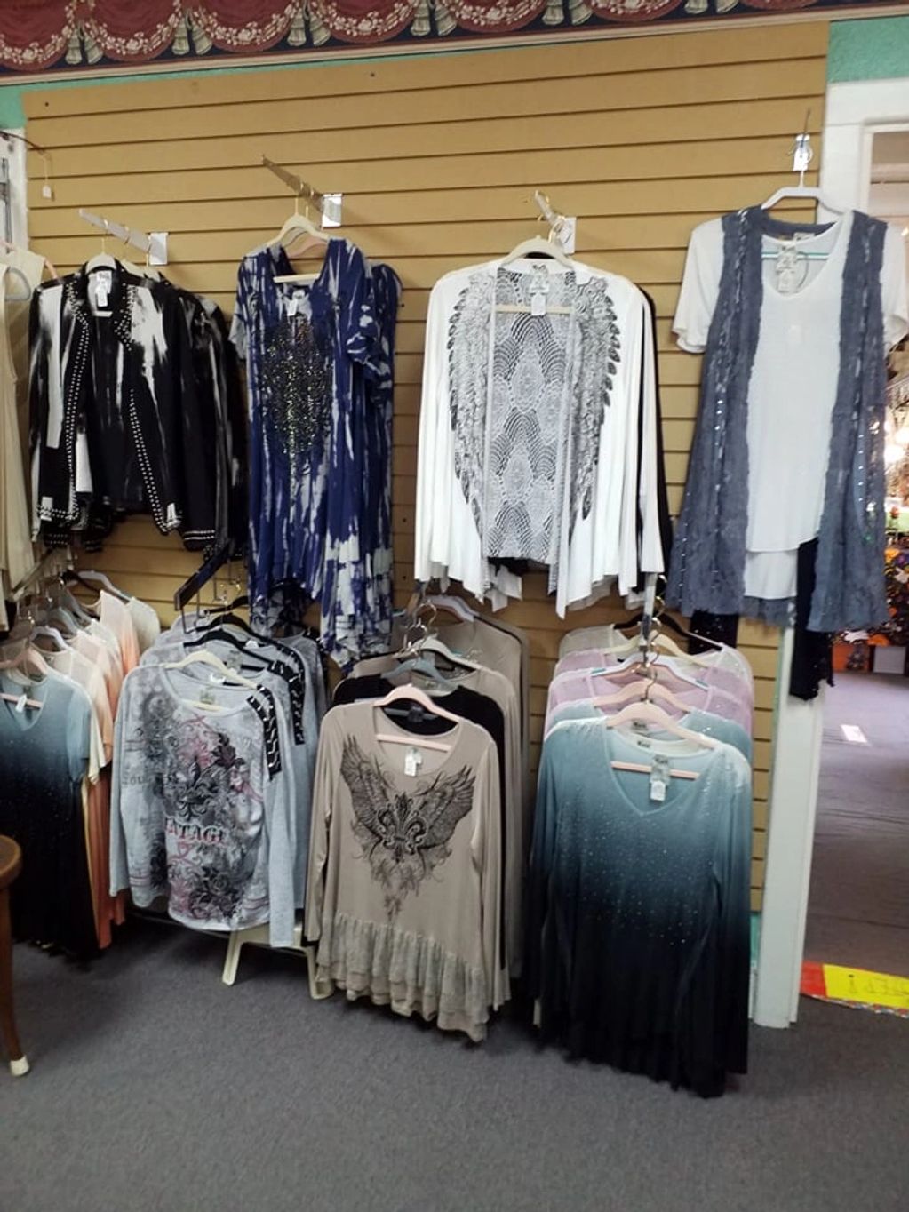 Variety of beautiful Tops, Vests and Jacket!  Sizes S - XL!
