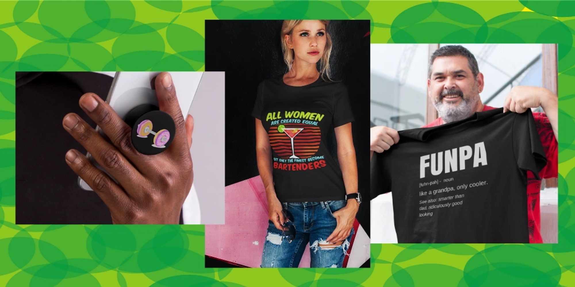 Funny sarcastic styles on high quality gear, Great gift ideas for the family. Fun stuff for all.