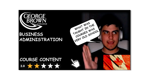 GEORGE BROWN COLLEGE BUSINESS ADMINISITRATION MARKETING COURSE REVIEWS RATINGS VCOMPASS - reviews