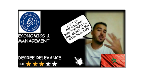 DEGREE RELEVANCE ECONOMICS AND MANAGEMENT VCOMPASS.LIVE IBN ZOHR UNIVERSITY REVIEWS RATINGS VCOMPASS