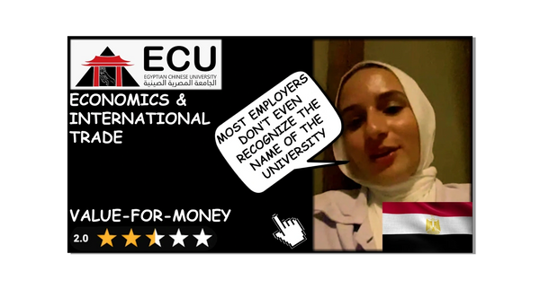 EGYPTIAN CHINESE UNIVERSITY - ECONOMICS AND INTERNATIONAL TRADE - REVIEWS RATINGS VCOMPASS.LIVE