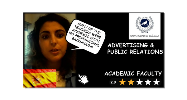 University of Malaga - Advertising & Public Relations  Reviews Ratings - VCompass University Ratings