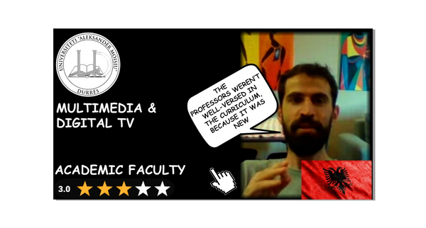 Aleksandër Moisiu University of DurrësMULTIMEDIA AND DIGITAL TV PROFESSORS RATINGS REVIEWS VCOMPASS
