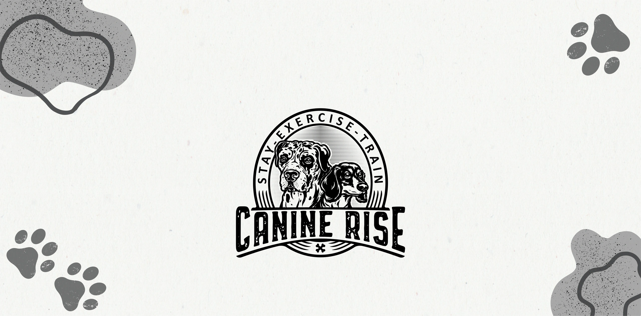 Canine Rise Logo- Stay- Exercise- Train