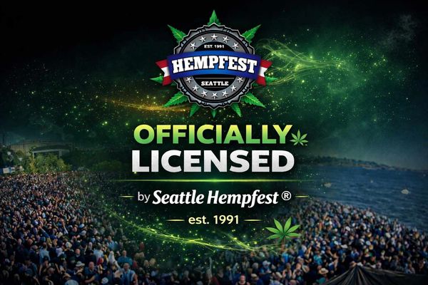 Seattle Hempfest officially licensed event since 1991 with a large crowd.