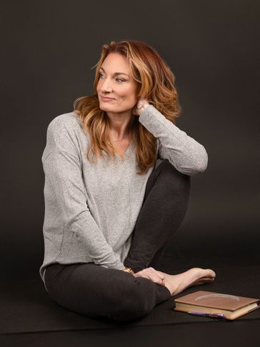 Jenn with her journal