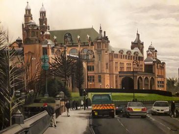 Oil painting of the Kelvin Grove Art Galley and Museum