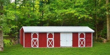 10 x 36 Deluxe Horse Barn with Tack Room

