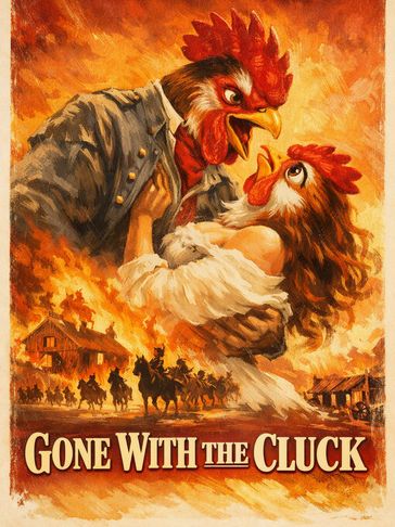 A dramatic chicken-themed parody of 'Gone with the Wind.'