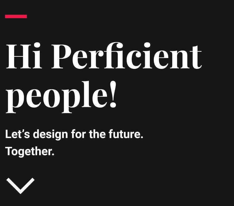 Welcome message encouraging future-focused design together.