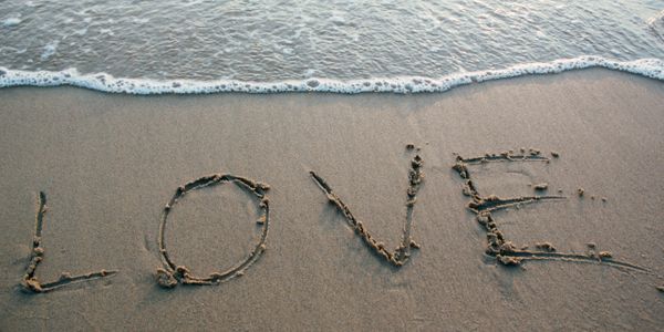 Love written in the sand