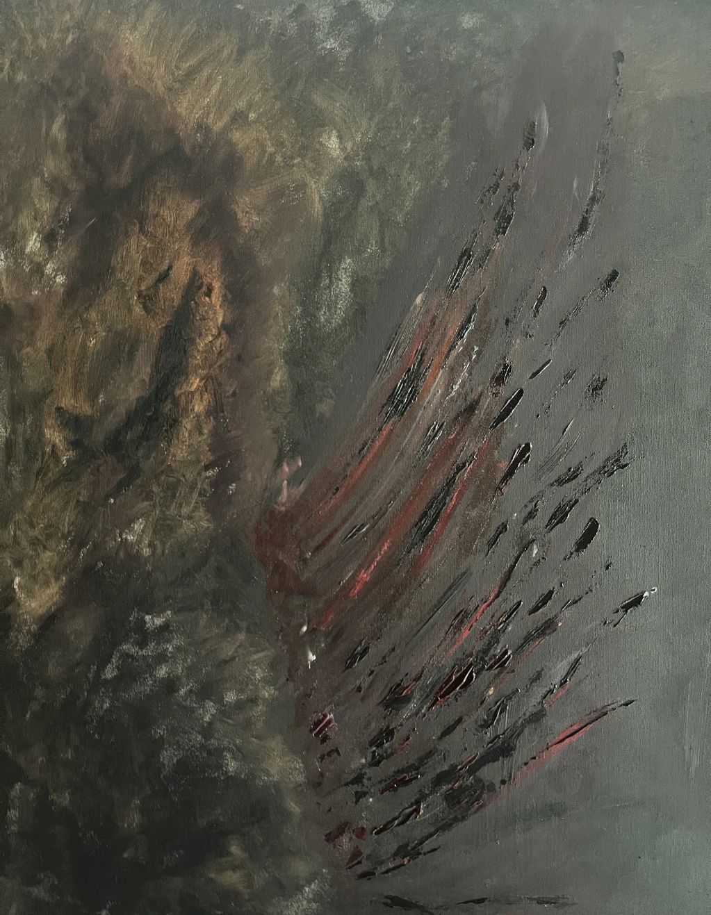 Oil on Canvas
160 x 160 cm
63 " x 63"

Including frame
163 cm x 163 cm 
64  1/4" x 64 1/4" 