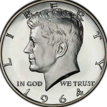 1964 Kennedy Silver Half Dollar 90% silver coin Gem BU