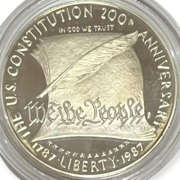 Modern silver dollar commemorative coin