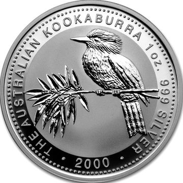  2000 Kookaburra Australian .999 Silver Bullion Coin Gem BU