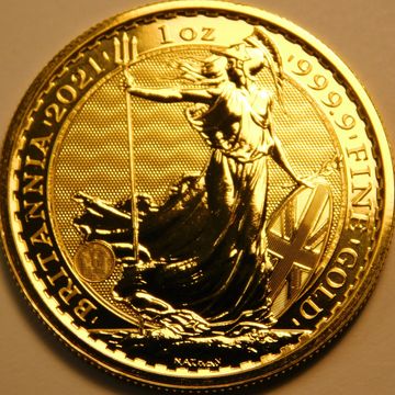 2021 Great Britain Gold Britannia 1 oz. Gold Coin Gem BU