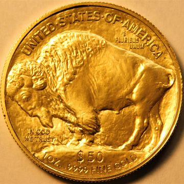 $50 American Gold Buffalo gold bullion coin 1 oz. fine gold