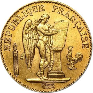 France 20 Francs Lucky Angel Gold Coin with .1867 oz gold weight