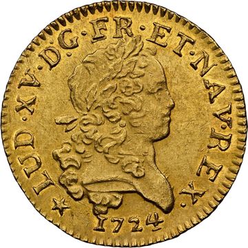 Louis XV gold "Le Chameau" Louis d'Or coin