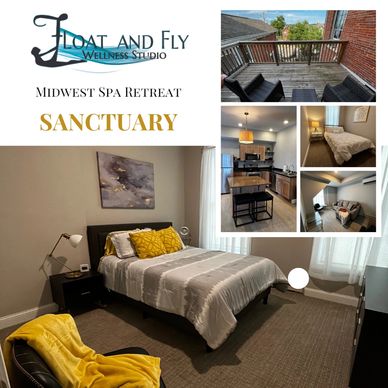 Accommodations steps away from our spa for the perfect retreat.