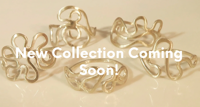 sterling silver squiggle rings