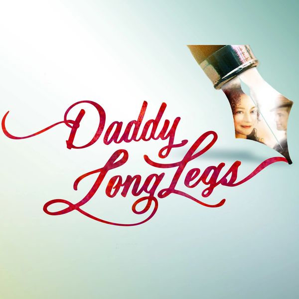 Elegant calligraphy of 'Daddy Long Legs' with a fountain pen nib showing two faces.