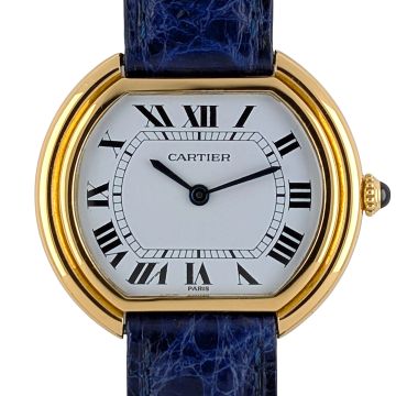 Cartier Ellipse
Paris Dial 78091 Large Model GM LM circa 1973 18k Gold warren's warren watches