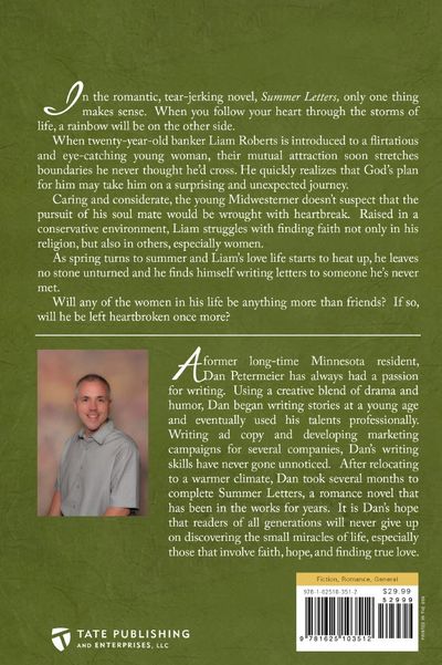 The back cover of "Summer Letters" novel.