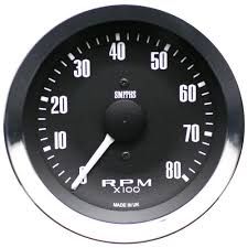 Tachymètre Smiths Replica - 0-8000 Tr/min, électronique, 85 Mm, Neuf En Boîte