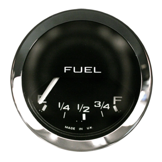 Faria Kronos Fuel Level Gauge - 2 Inch Marine Boat Gauge With Polished Stainless Bezel