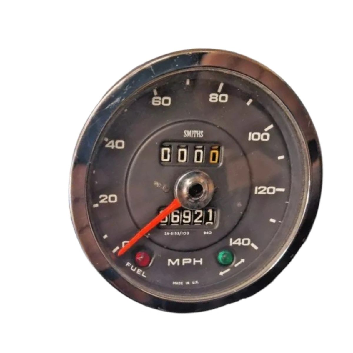 SN6153-104 Smiths Lotus Elan +2 Speedometer 0-220 km/h 587.5 TPK 100mm ...