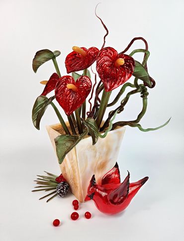 Exotic Winter Isomalt Centerpiece