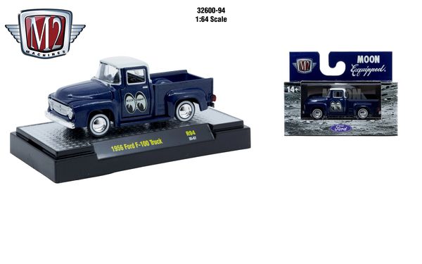 1:64 scale model of a 1956 Ford F-100 truck by M2 Machines.