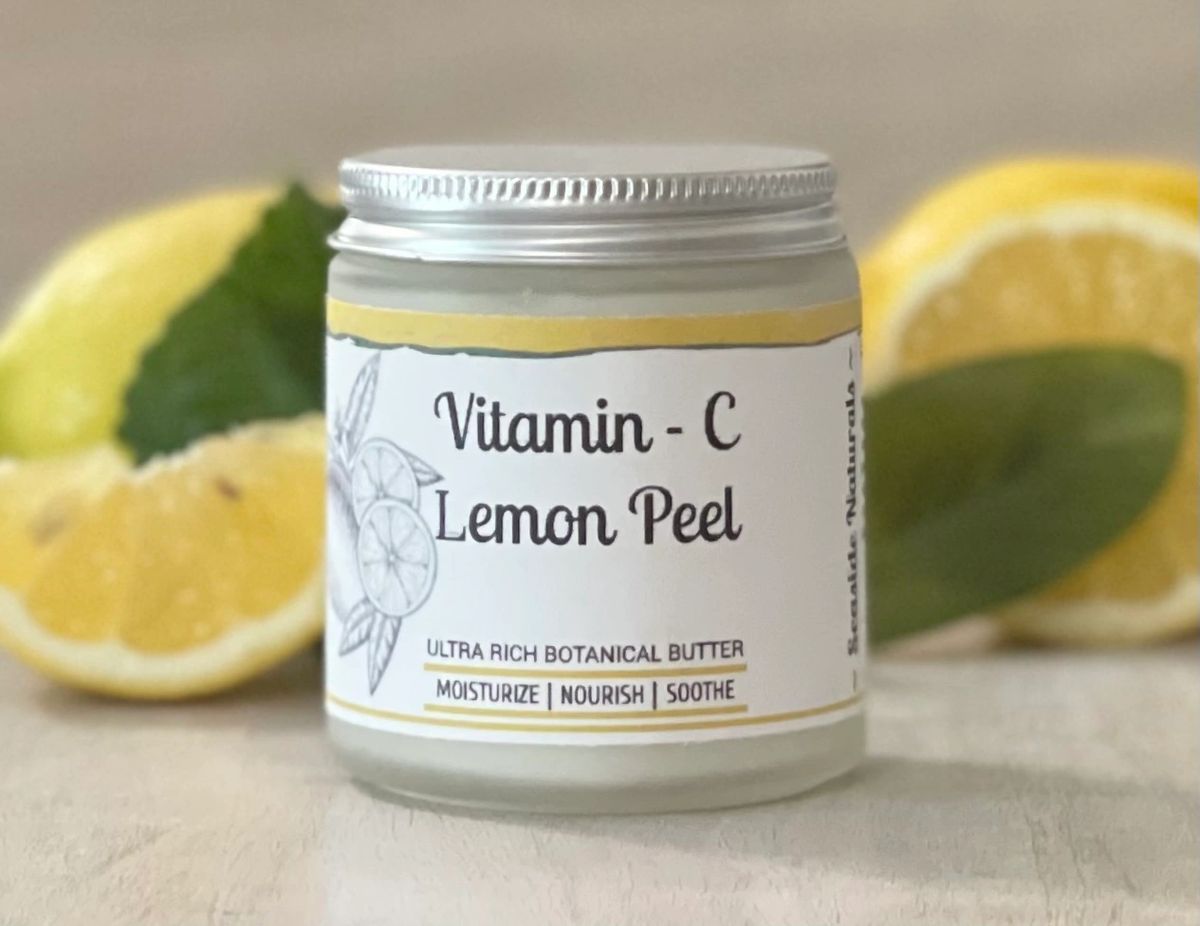 Lemon Peel Vitamin C botanical butter hydrate + nourish + moisturize