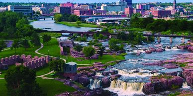 Falls Park in Sioux Falls, SD