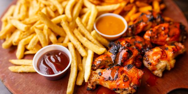 Chicken Wings
Small (8) // $9.99     Large(16) // $15.99

Spicy Wings
Small (8) // $10.99  