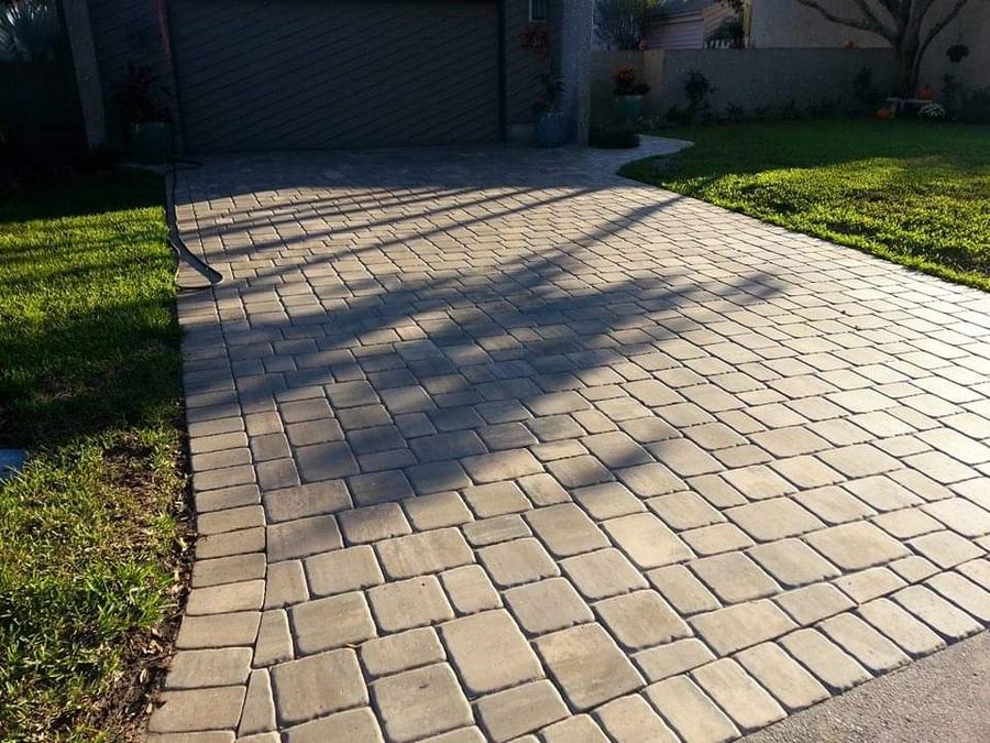 Paver steps and front entry work