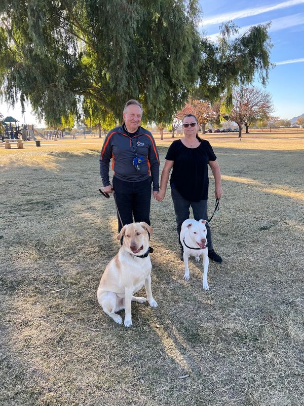 Ralphie leash manners graduate with K9 Bond AZ